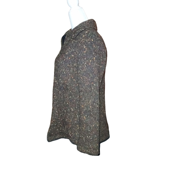 Rentfrew Jacket Coat S USA Brown Speckled Woman Collared Full Zip vintag… - Picture 2 of 3